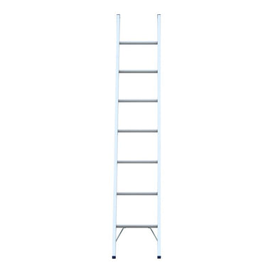 Indalex PROSG8 2.4M  Industrial Aluminium 180KG Pro Series Single Ladder, view 2, on white background