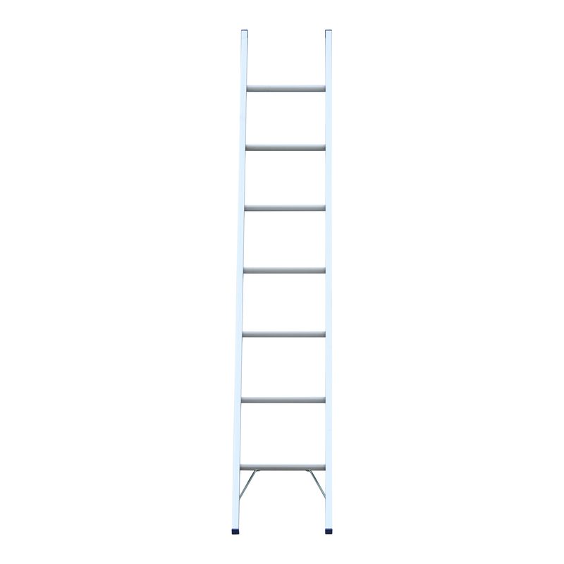 Indalex PROSG8 2.4M  Industrial Aluminium 180KG Pro Series Single Ladder, view 2, on white background