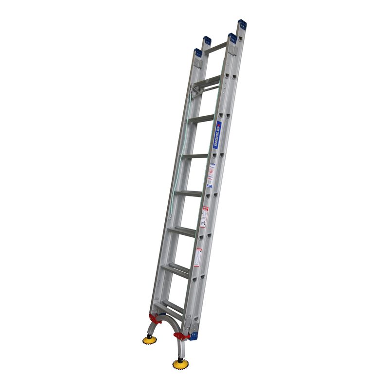 Indalex PROX14 2.6M-4.1M  Industrial Aluminium 180KG Pro Series Extension Ladder - Level Arc, view 2, on white background