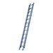 Indalex PROX22-SF 3.8M-6.6M  Industrial Aluminium 180KG Pro Series Extension Ladder - Swivel Feet, view 3, on white background
