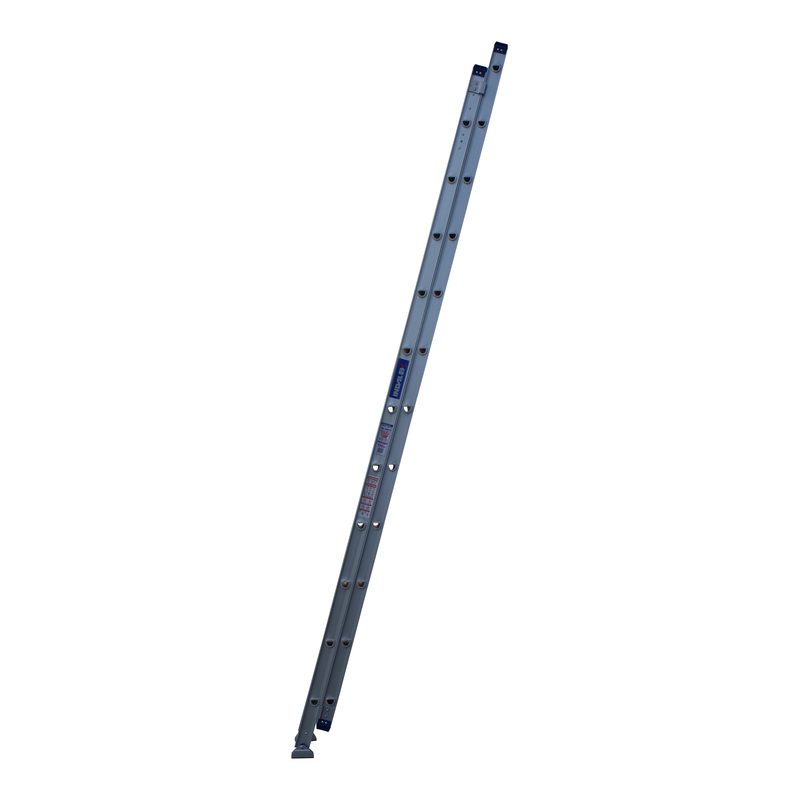 Indalex PROX22-SF 3.8M-6.6M  Industrial Aluminium 180KG Pro Series Extension Ladder - Swivel Feet, view 4, on white background