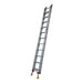 Indalex PROX22 3.8M-6.6M  Industrial Aluminium 180KG Pro Series Extension Ladder - Level Arc, closed, on white background