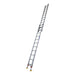 Indalex PROX22 3.8M-6.6M  Industrial Aluminium 180KG Pro Series Extension Ladder - Level Arc, extended, on white background