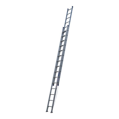 Indalex PROX30-SF 5.0M-9.0M  Industrial Aluminium 150KG Pro Series Extension Ladder - Swivel Feet, view 1, on white background