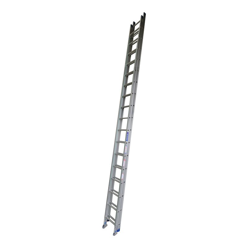 Indalex PROX33-SF 5.6M-9.9M  Industrial Aluminium 130KG Pro Series Extension Ladder - Swivel Feet, view 1, on white background