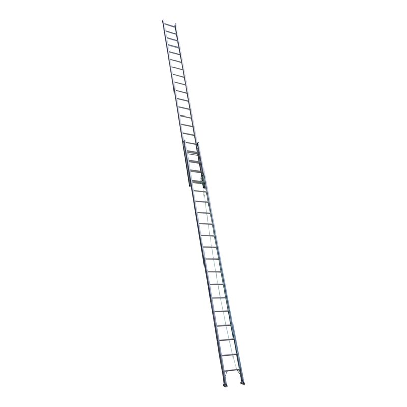 Indalex PROX36-SF 6.3M-10.8M  Industrial Aluminium 130KG Pro Series Extension Ladder - Swivel Feet, extended, on white background