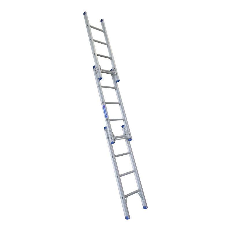 Indalex PROXT12 1.4M-3.6M  Industrial Aluminium 150KG Pro Series Triple Extension Ladder, view 2, on white background