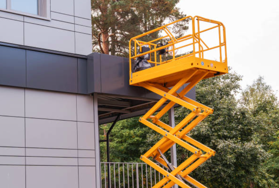 19ft Electric Scissor Lift - DEMO PRODUCT ONLY, NOT FOR SALE