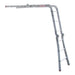Indalex TRDMP13 1m - 3.95m Industrial Aluminium 120KG Tradesman Multipurpose Ladder extended on white background