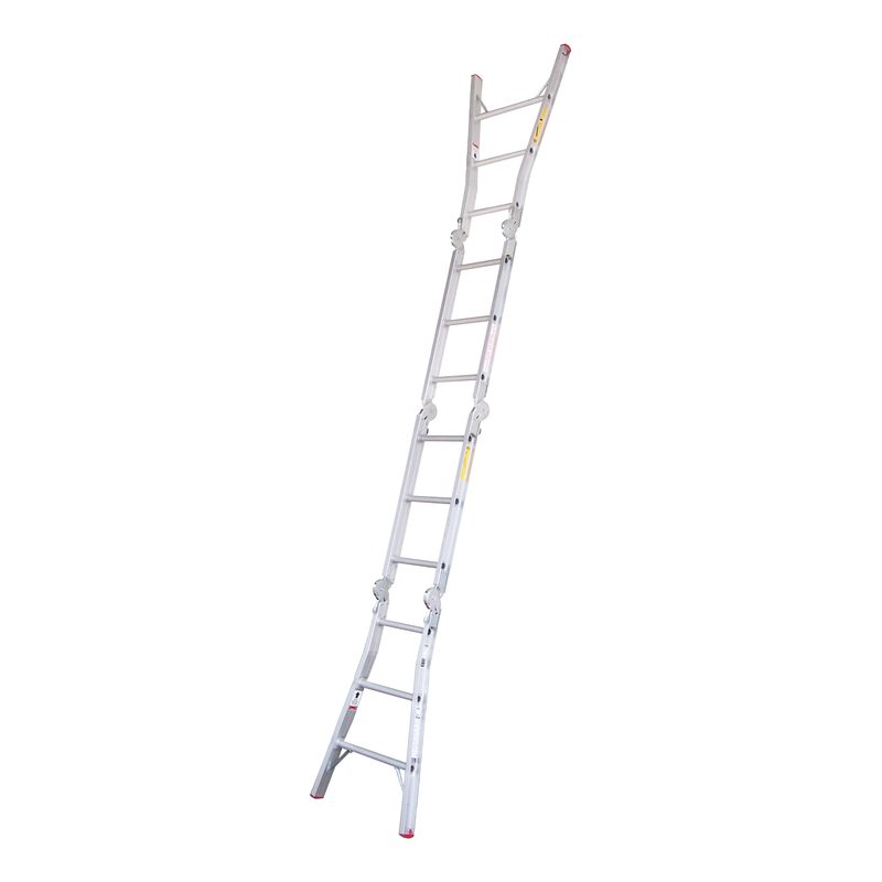 Indalex TRDMP13 1m - 3.95m Industrial Aluminium 120KG Tradesman Multipurpose Ladder on white background