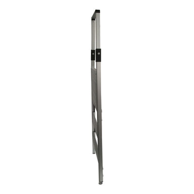 Indalex TRDP6/3 0.9M Industrial Aluminium 120KG Tradesman Slimline Platform Ladder folded side profile on white background
