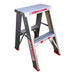 Indalex TRDS2D 0.6M Industrial Aluminium 150KG Tradesmen Double Sided Step Ladder on white background