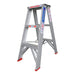 Indalex TRDS3D 0.9M Industrial Aluminium 150KG Tradesmen Double Sided Step Ladder on white background