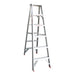 Indalex TRDS6D 1.8M Industrial Aluminium 150KG Tradesmen Double Sided Step Ladder on white background