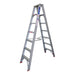 Indalex TRDS7D 2.1M Industrial Aluminium 135KG Tradesmen Double Sided Step Ladder on white background