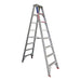 Indalex TRDS8D 2.4M Industrial Aluminium 135KG Tradesmen Double Sided Step Ladder on white background