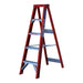 Indalex TRDSF5 1.5M Industrial Fibreglass 135KG Tradesman Single Sided Step Ladder front angle view on white background
