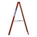 Indalex TRDSF7 2.1M Industrial Fibreglass 135KG Tradesman Single Sided Step Ladder side profile on white background