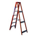 Indalex TRDSF7 2.1M Industrial Fibreglass 135KG Tradesman Single Sided Step Ladder side view on white background