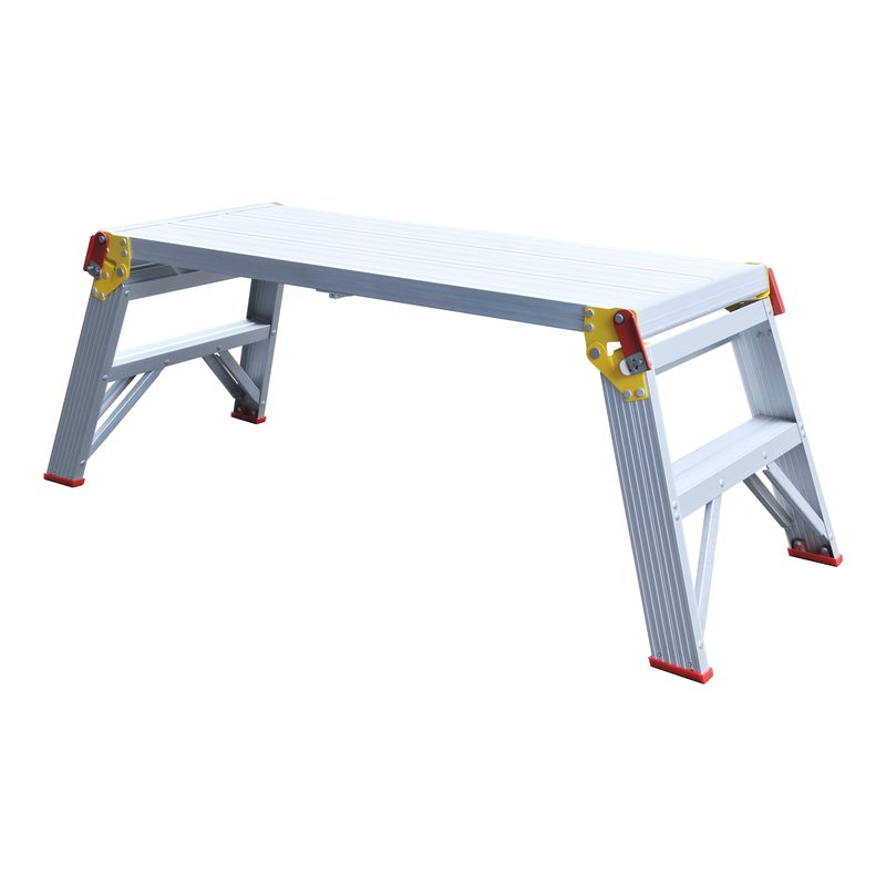 Indalex TRDWP45 0.45M x 1.1M Industrial Aluminium 150KG Tradesman Work Platform angled view on white background