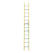 Indalex TRDXF14 2.8M-4.3M Industrial Fibreglass 135KG Tradesman Extension Ladder front view on white background