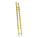 Indalex TRDXF22 4.0M-6.7M Industrial Fibreglass 135KG Tradesman Extension Ladder extended on white background
