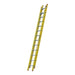 Indalex TRDXF24 4.3M-7.3M Industrial Fibreglass 135KG Tradesman Extension Ladder angled view on white background