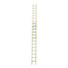 Indalex TRDXF24 4.3M-7.3M Industrial Fibreglass 135KG Tradesman Extension Ladder front view on white background
