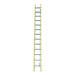 Indalex TRDXF24 4.3M-7.3M Industrial Fibreglass 135KG Tradesman Extension Ladder front view on white background