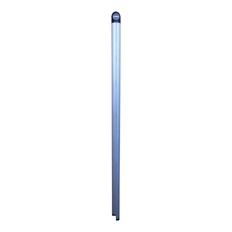 Indalex TS80 0.9M Domestic Aluminium 100KG Slimline Stepladder folded front view on white background