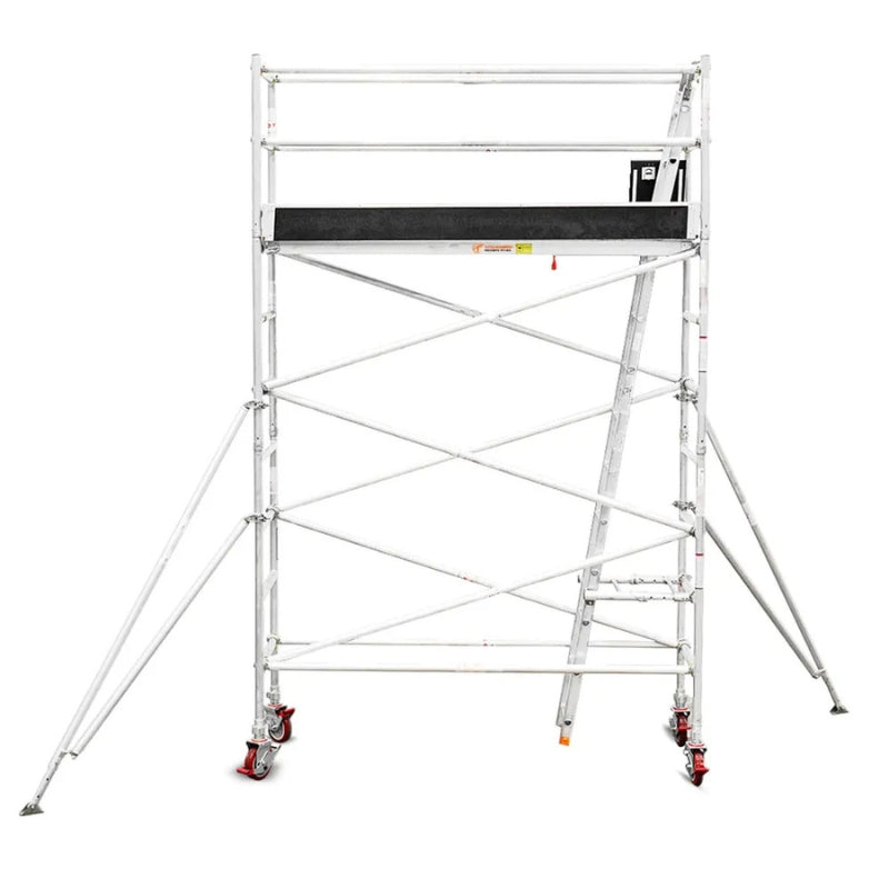 Total Aluminium 3.1-3.4m Narrow Mobile Scaffolding Tower (Single Width)