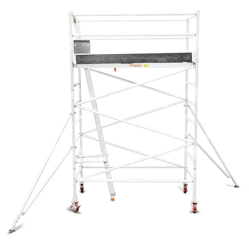 Total Aluminium 3.1-3.4m Wide Mobile Scaffolding Tower (Double Width)