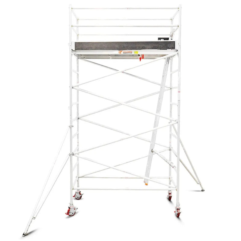Total Aluminium 3.9-4.2m Wide Mobile Scaffolding Tower (Double Width)