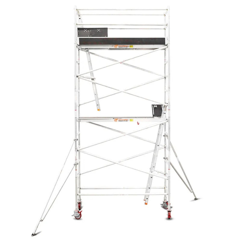 Total Aluminium 4.7-5.0m Narrow Mobile Scaffolding Tower (Single Width)