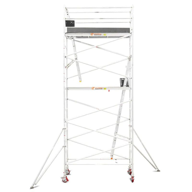 Total Aluminium 5.5-5.8m Narrow Mobile Scaffolding Tower (Single Width)