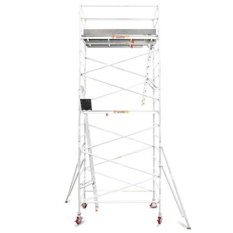 Total Aluminium 5.9-6.2m Wide Mobile Scaffolding Tower (Double Width)
