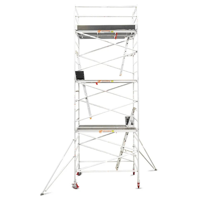 Total Aluminium 6.3-6.6m Wide Mobile Scaffolding Tower (Double Width)