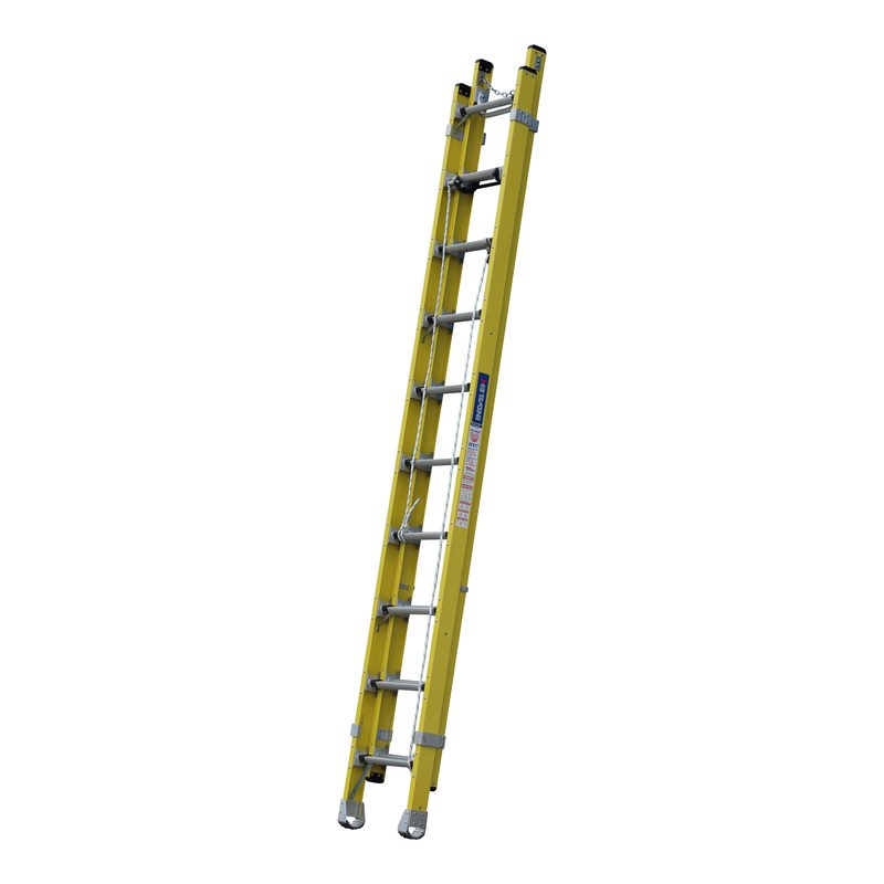 Indalex Pro Series UFX Fibreglass Extension Ladder 3.4-5.2m 17ft 150kg Industrial UFX17